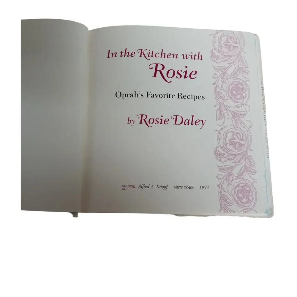 In the Kitchen with Rosie Oprah’s Favorite Recipes Cookbook 1994 Low Fat Vintage
